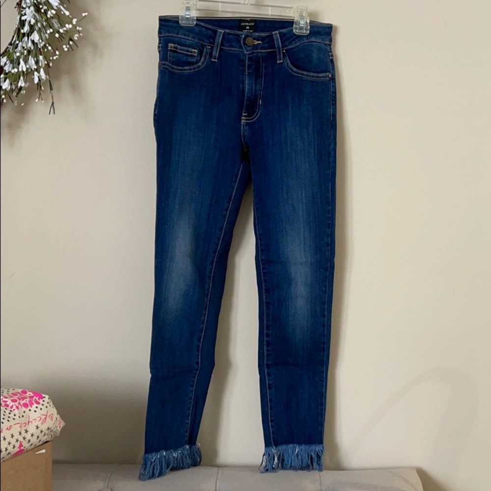 Just Black brand frayed jeans